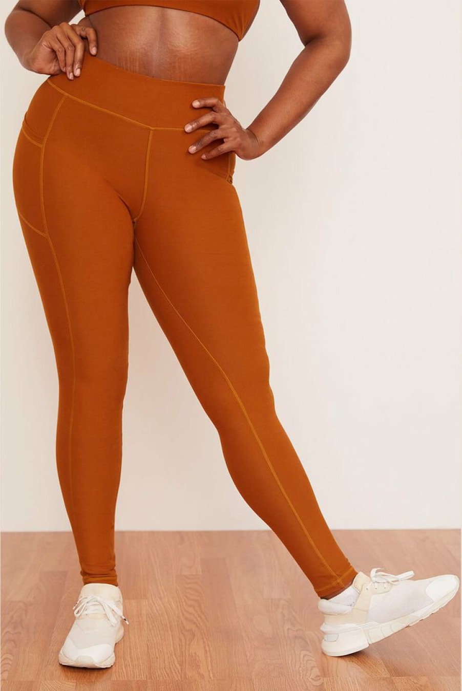 Apparel * | Wolven Turmeric Pocket Legging Home Page Tumeric