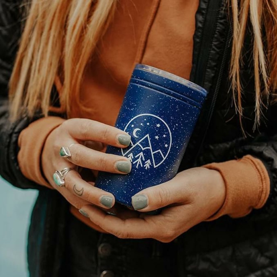 Featured * | Made Of Mountains Starry Night Tumbler Camping Gear