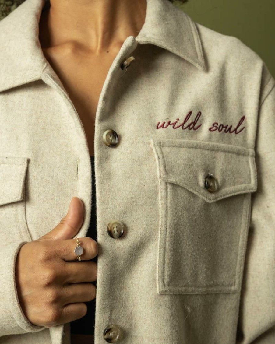 Apparel * | Wondery. Wild Soul Embroidered Button Down Home Page