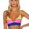 Apparel * | Beach Riot Riza Top Home Page Electric Beach Color Block