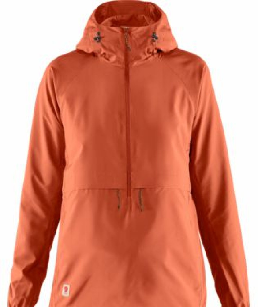 Apparel * | Fjallraven High Coast Lite Wind Anorak Rowan Red