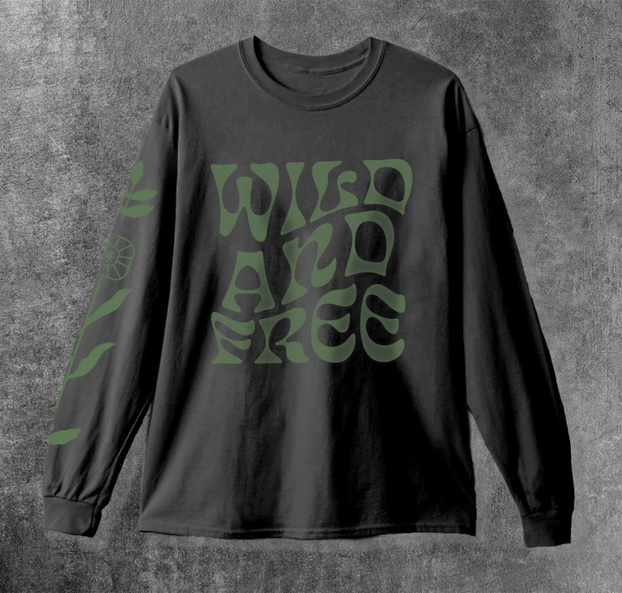 Apparel * | Wondery. Home Page Wild And Free Long Sleeve Tee