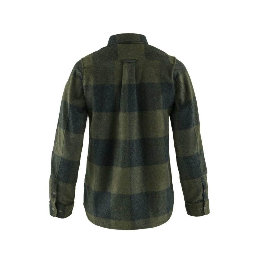 Apparel * | Fjallraven Home Page Canada Shirt Deep Forest-Dark Grey