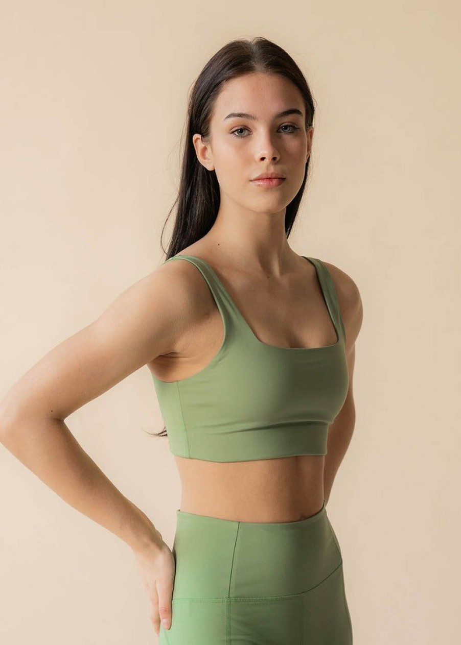 Apparel * | Girlfriend Collective Studio Lover Tommy Bra Mantis