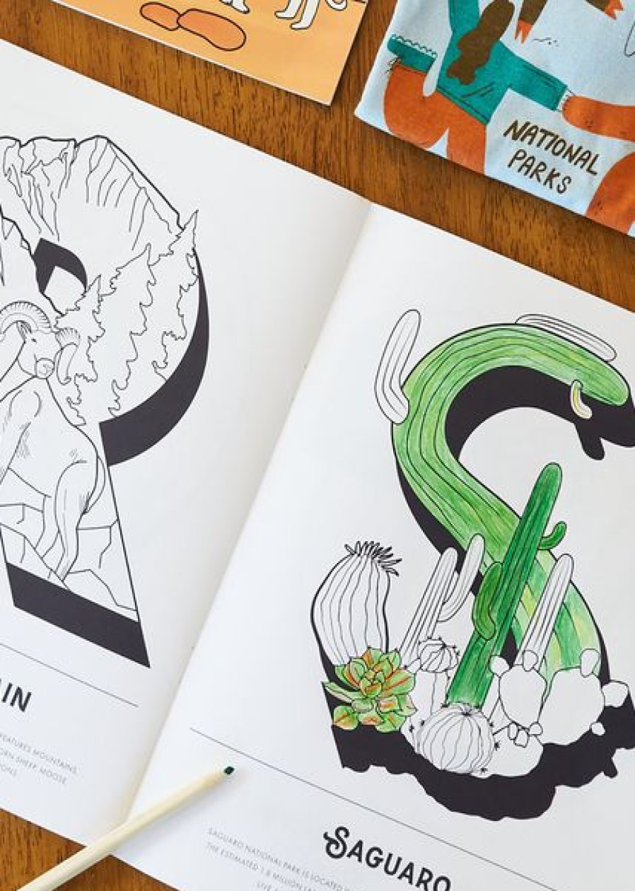 Featured * | Parks Project The National Park A-Z Coloring Book Camping Gear