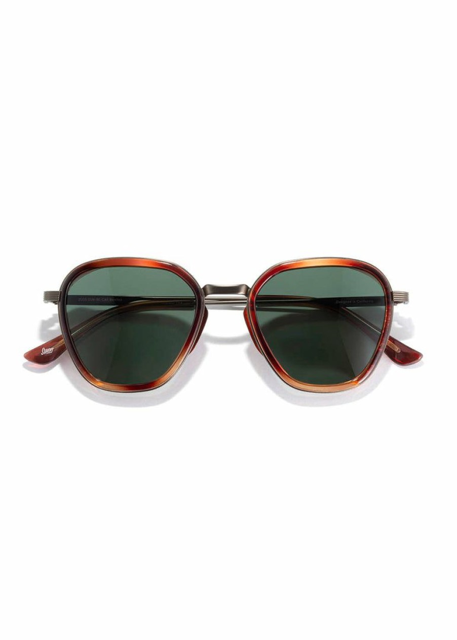 Accessories & Bags * | Sunski Home Page Bernina Polarized Sunglasses Caramel Forest