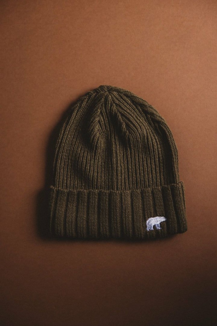 Accessories & Bags * | Wondery. Tight Knit Bear Beanie Olive