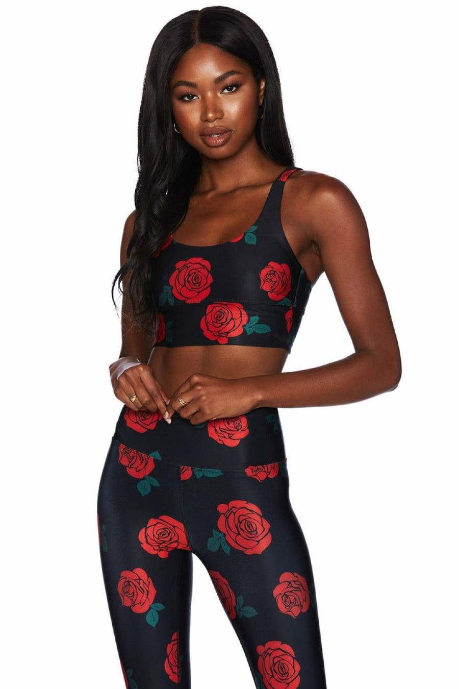 Apparel * | Beach Riot Leah Top Red Rose