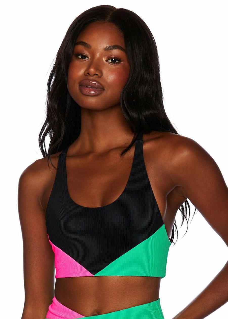 Apparel * | Beach Riot Norah Top Studio Lover Watermelon Colorblock