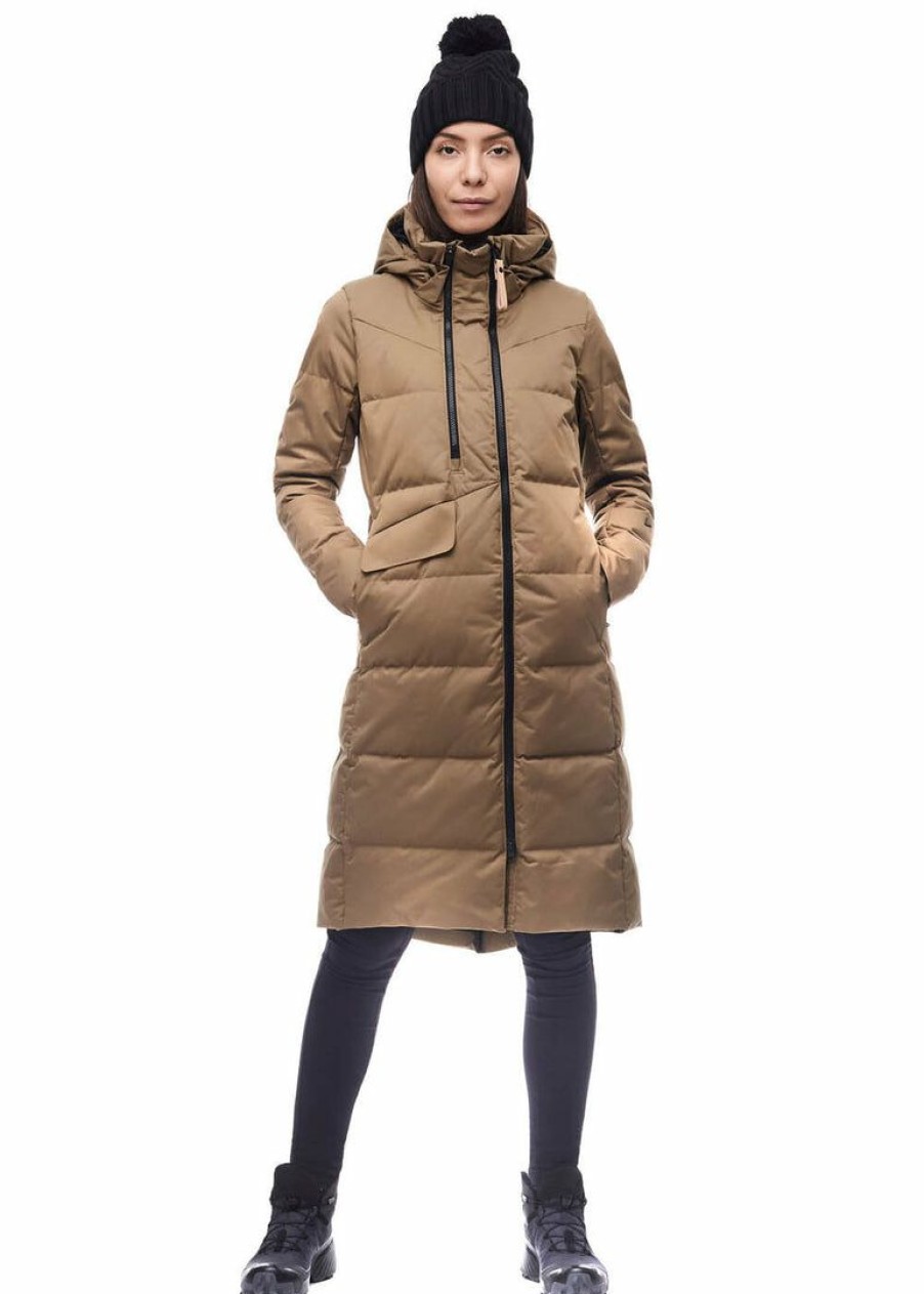 Apparel * | Indyeva Home Page Ayaba Maco Down Coat Amber