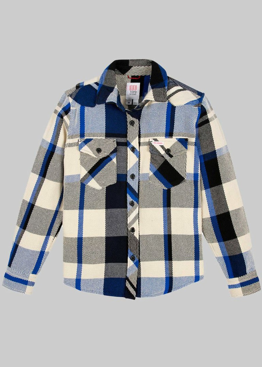 Apparel * | Topo Designs Mountain Shirt Heavyweight Women'S Home Page Natural/Black Plaid