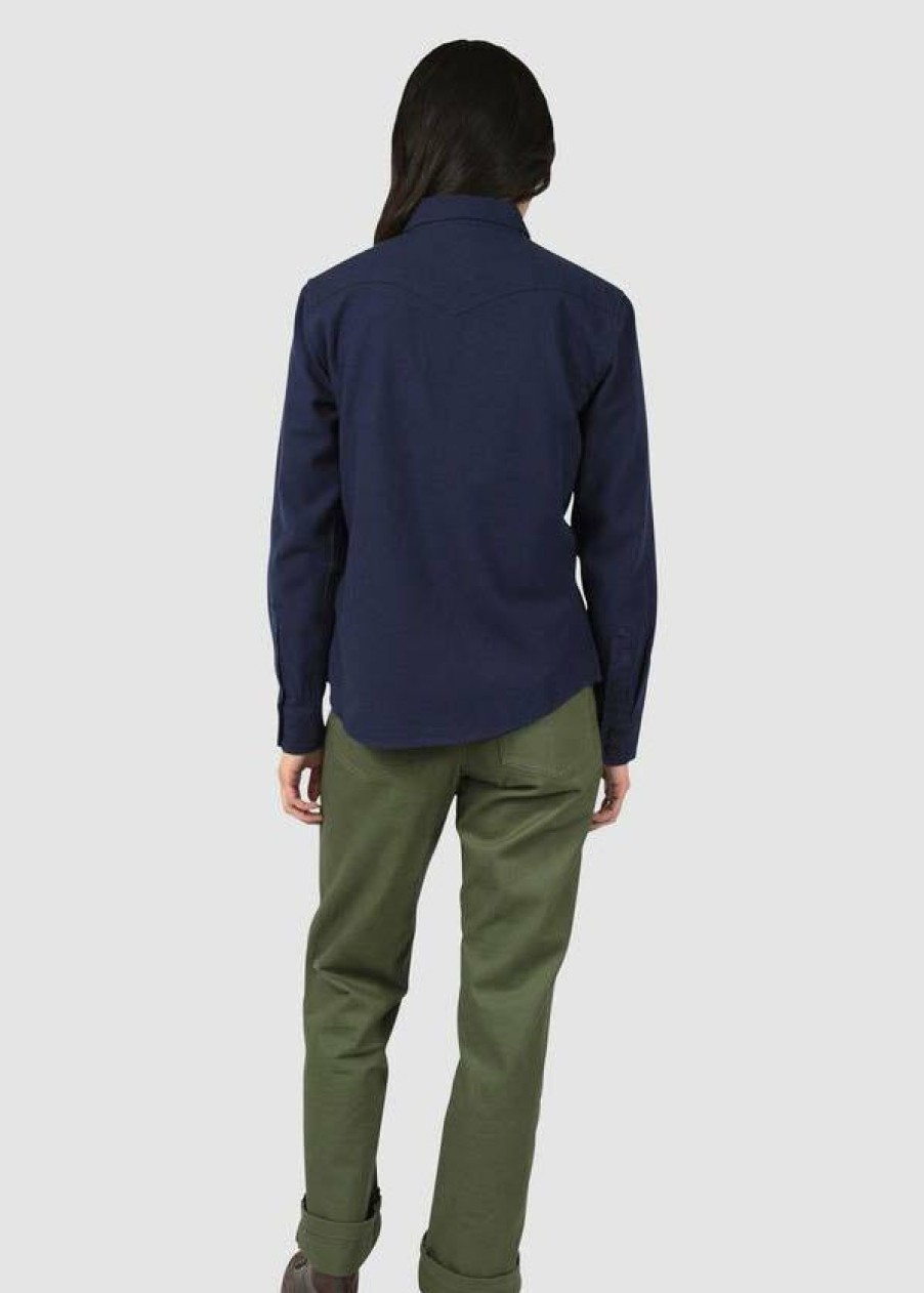 Apparel * | Topo Designs Mountain Shirt Women Navy