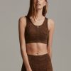 Apparel * | Varley Home Page Fay Sports Bra Burnt Snake