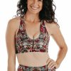 Apparel * | Yoga Democracy Studio Lover Fun Gal Mystique Shroom Printed Bra Fun Gal-Shroom Print