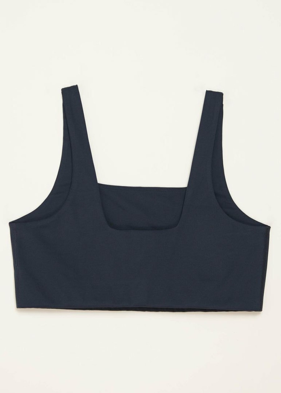 Apparel * | Girlfriend Collective Home Page Tommy Bra Midnight