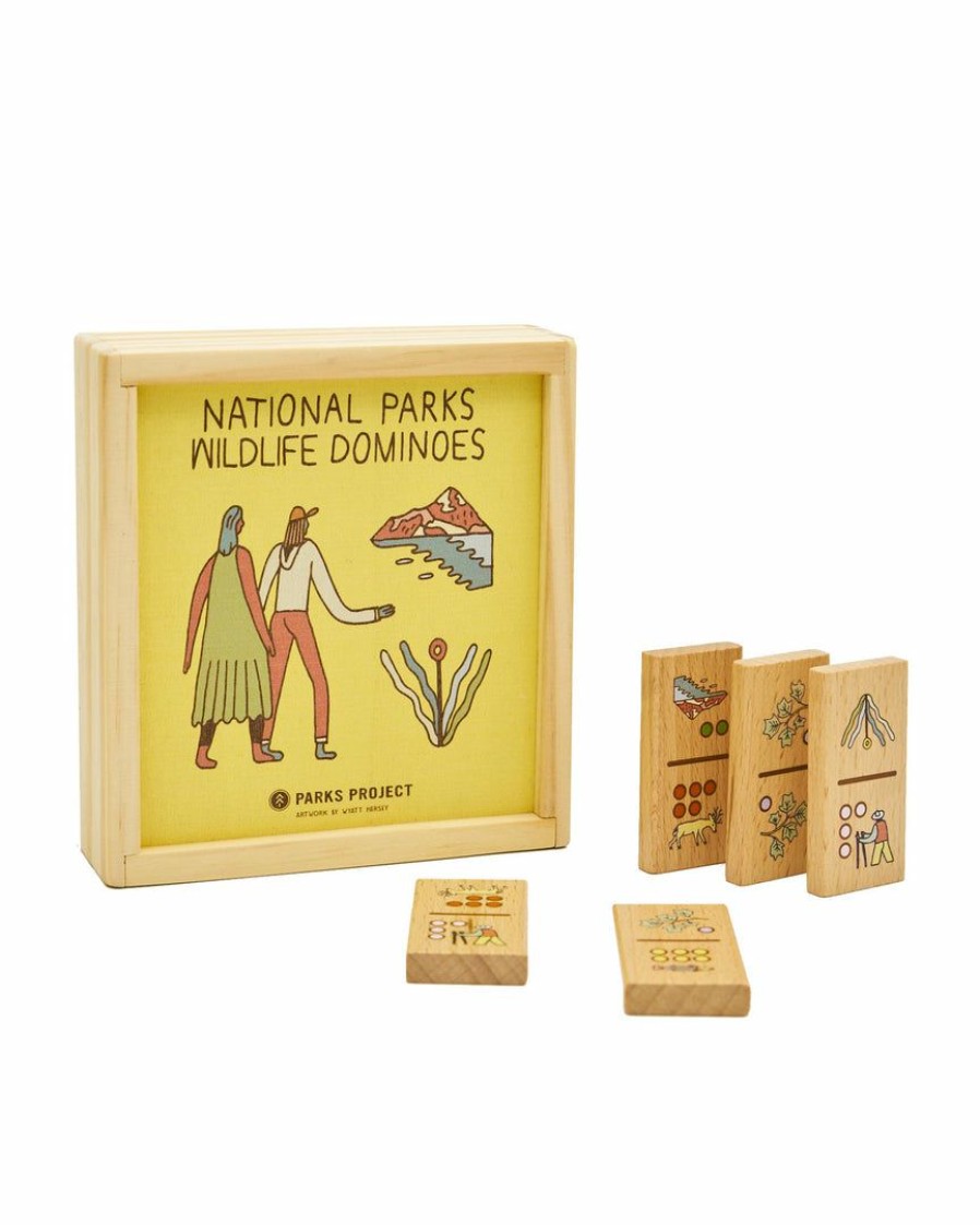 Featured * | Parks Project Camping Gear Our National Parks Wildlife Wooden Dominoes Set