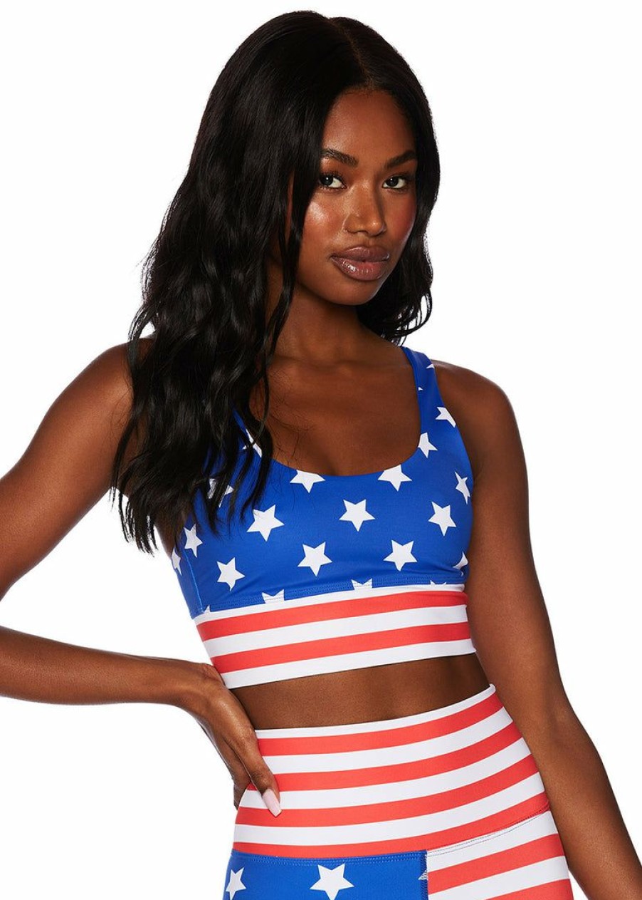 Apparel * | Beach Riot Leah Top Stars & Stripes Stars And Stripes