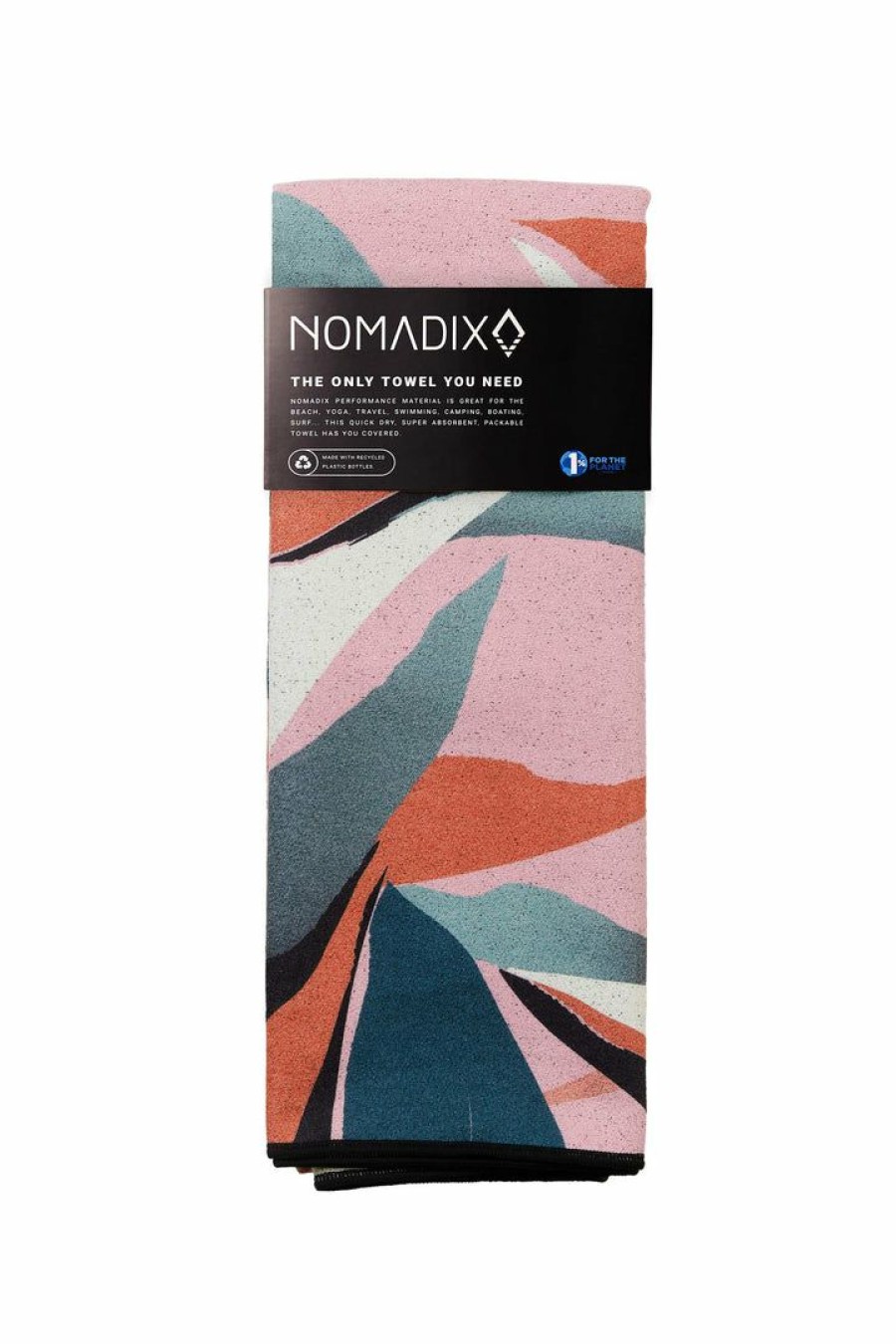 Featured * | Camping Gear Nomadix Leafy Pink Go-Anywhere Towel