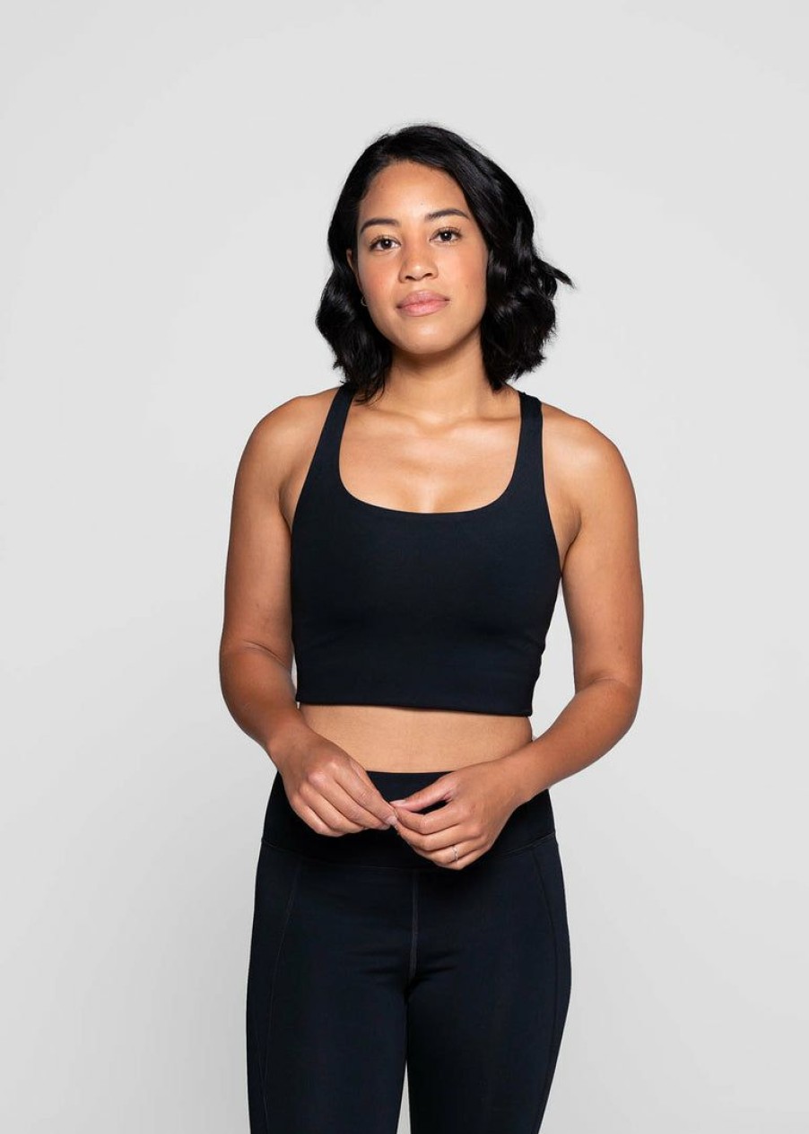 Apparel * | Girlfriend Collective Paloma Bra Black