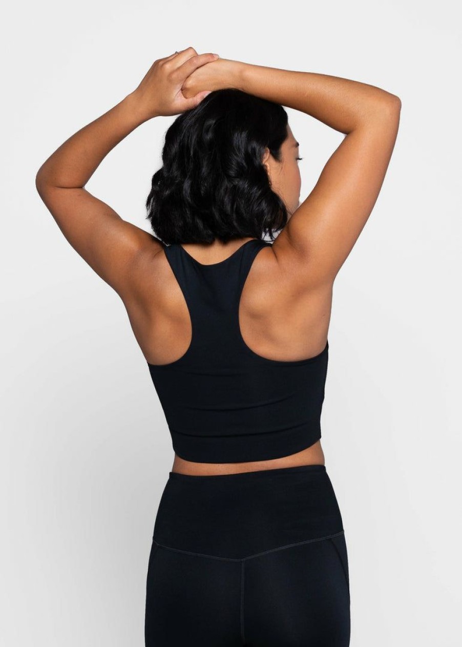 Apparel * | Girlfriend Collective Paloma Bra Black