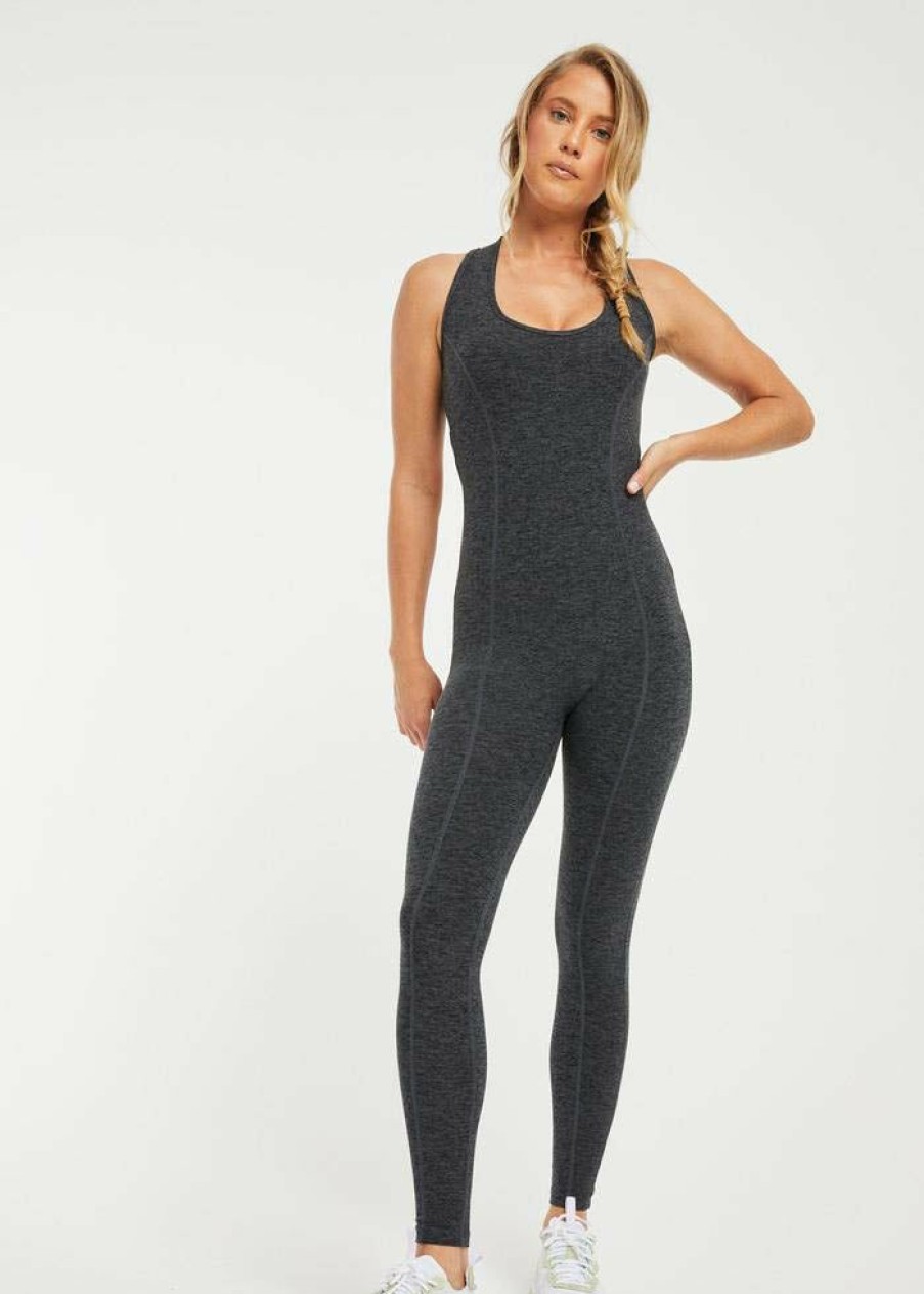 Apparel * | Year Of Ours Stretch Onesie Charcoal