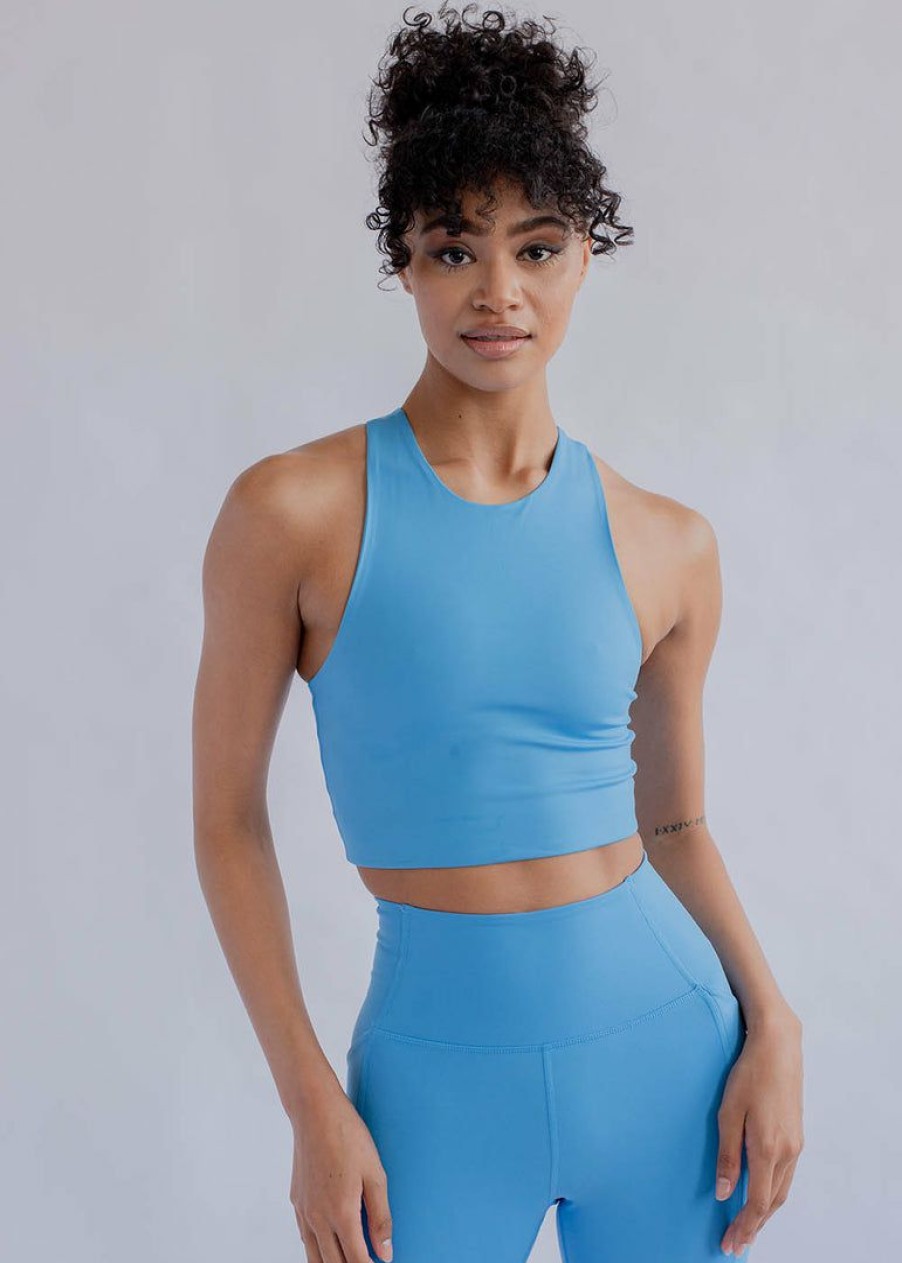 Apparel * | Girlfriend Collective Dylan Tank Bra Haze