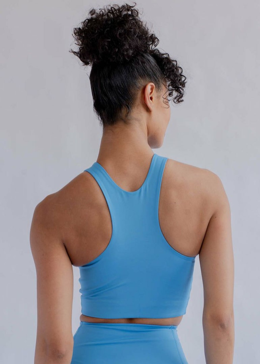 Apparel * | Girlfriend Collective Dylan Tank Bra Haze