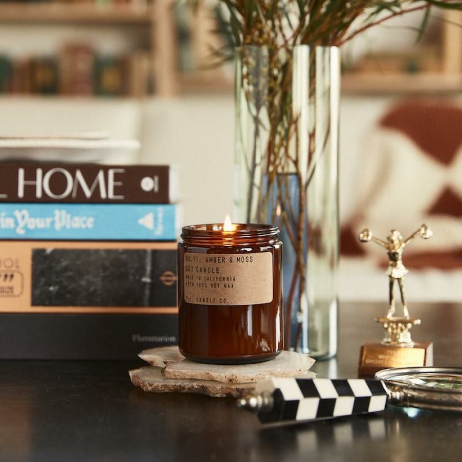 Gear & Wellness * | P.F. Candle Co. Amber & Moss 7.2 Oz Standard Soy Candle Home Page