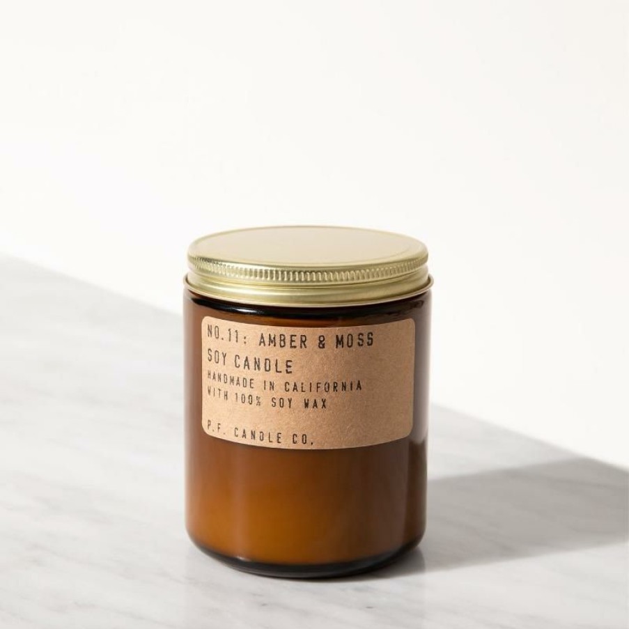 Gear & Wellness * | P.F. Candle Co. Amber & Moss 7.2 Oz Standard Soy Candle Home Page