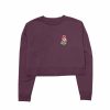 Apparel * | Parks Project Shroom Cropped Crewneck Sweatshirt Purple