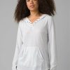 Apparel * | Prana Home Page Sol Protect Hoodie Soft White