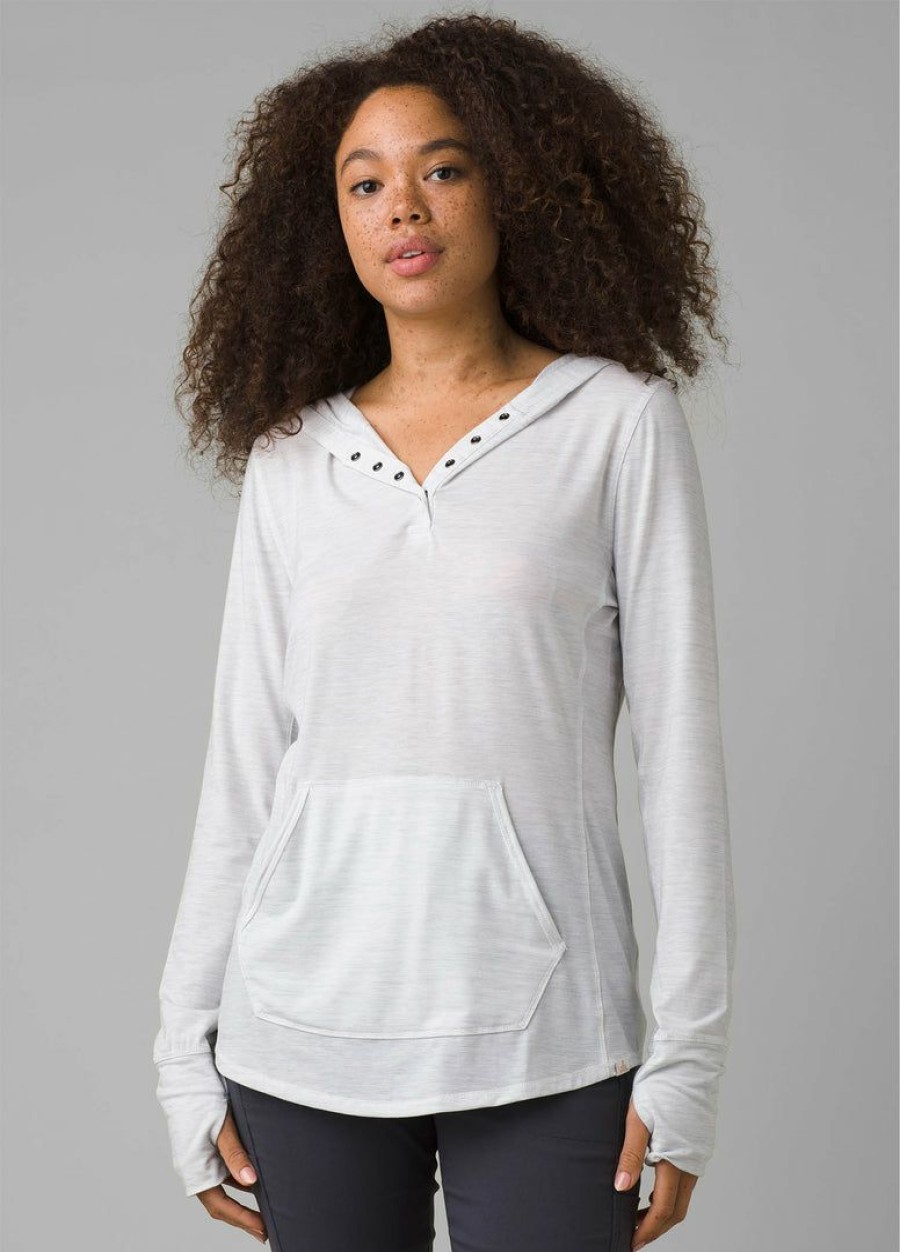 Apparel * | Prana Home Page Sol Protect Hoodie Soft White