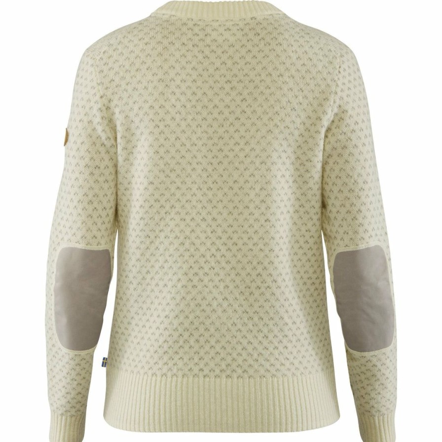 Apparel * | Fjallraven Women'S Ovik Nordic Sweater Home Page Chalk White