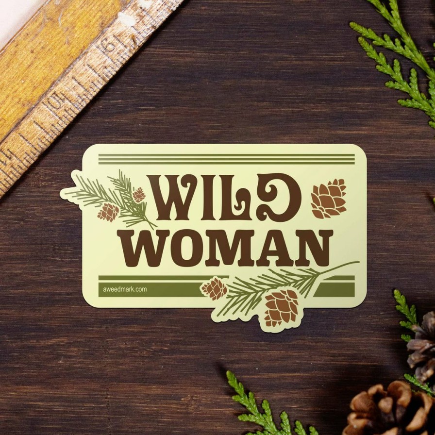 Accessories & Bags * | Amanda Weedmark Home Page Wild Woman Sticker