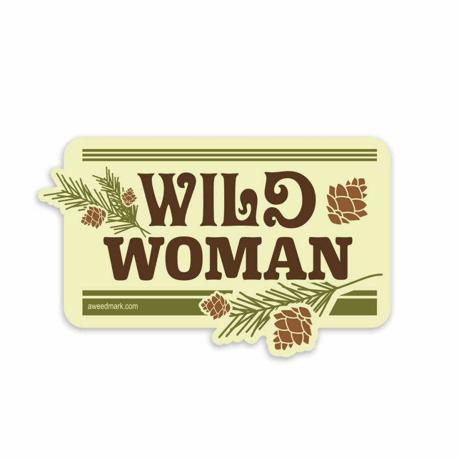 Accessories & Bags * | Amanda Weedmark Home Page Wild Woman Sticker