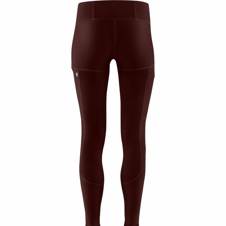 Apparel * | Fjallraven Abisko Trail Tights Hiking Bottoms Dark Garnet