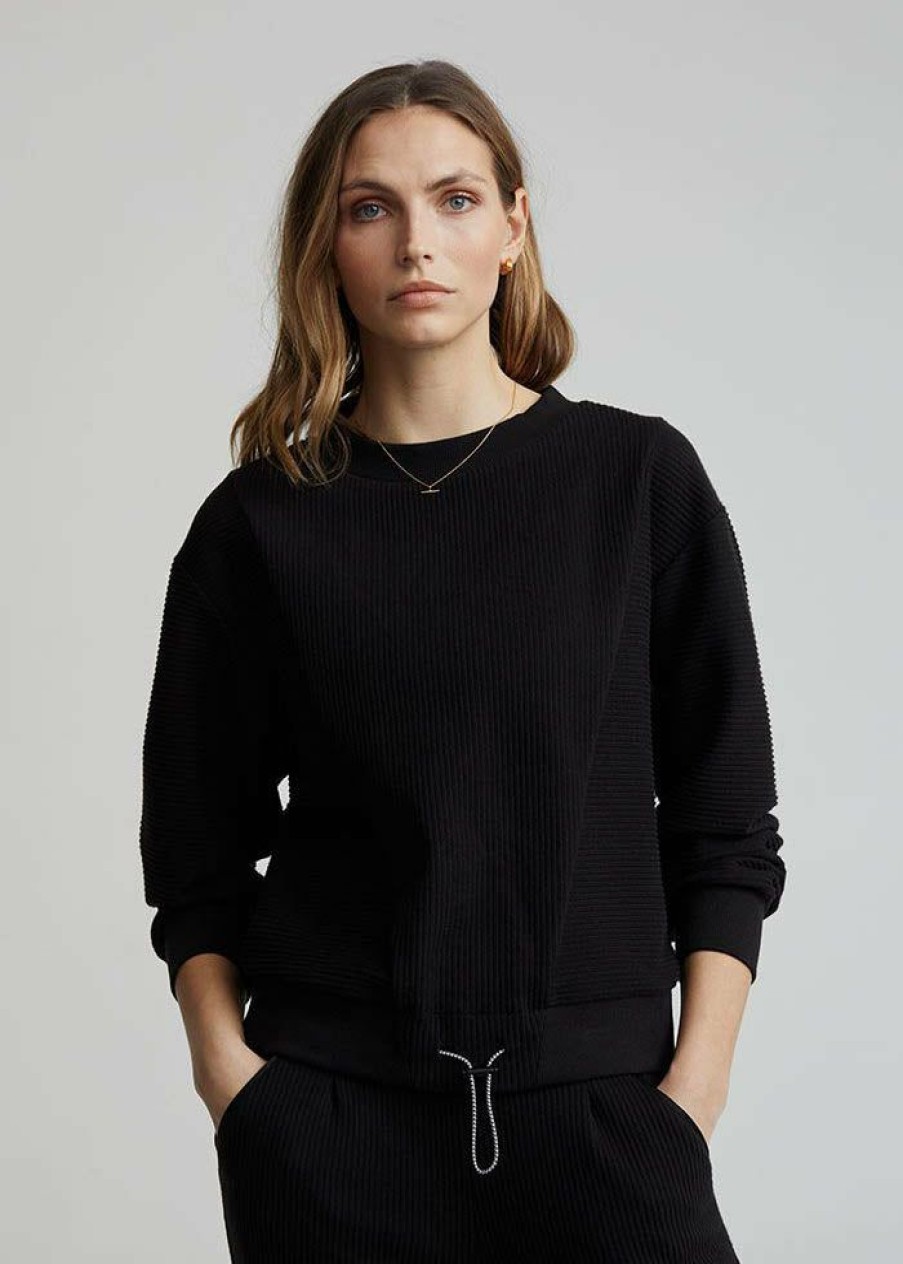 Apparel * | Varley Home Page Arleta Sweatshirt Black