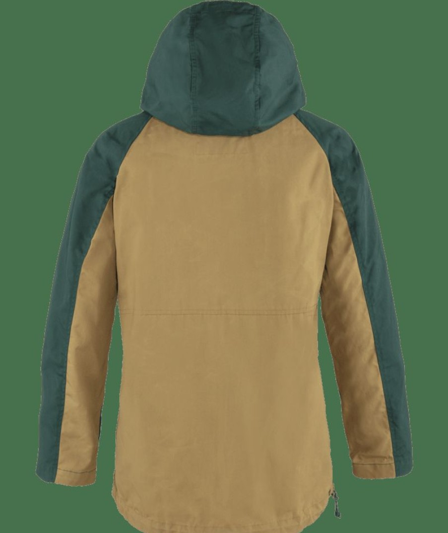 Apparel * | Fjallraven Vardag Anorak- Women'S Home Page Arctic Green - Buckwheat Brown