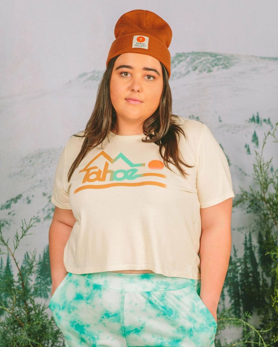 Apparel * | Parks Project Tahoe Faded Women'S Crop Top Home Page Natural