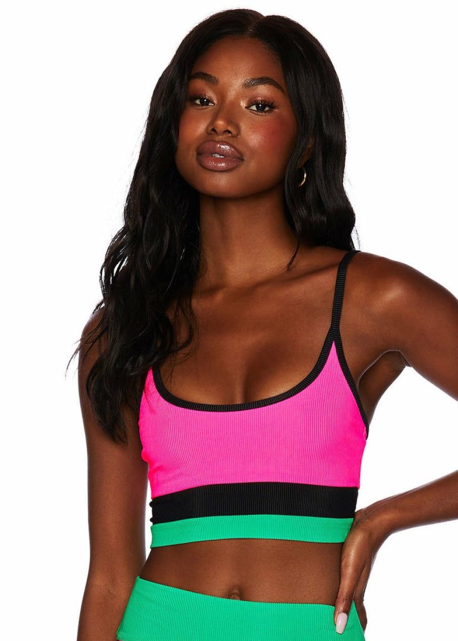 Apparel * | Beach Riot Eva Top Home Page Watermelon Colorblock