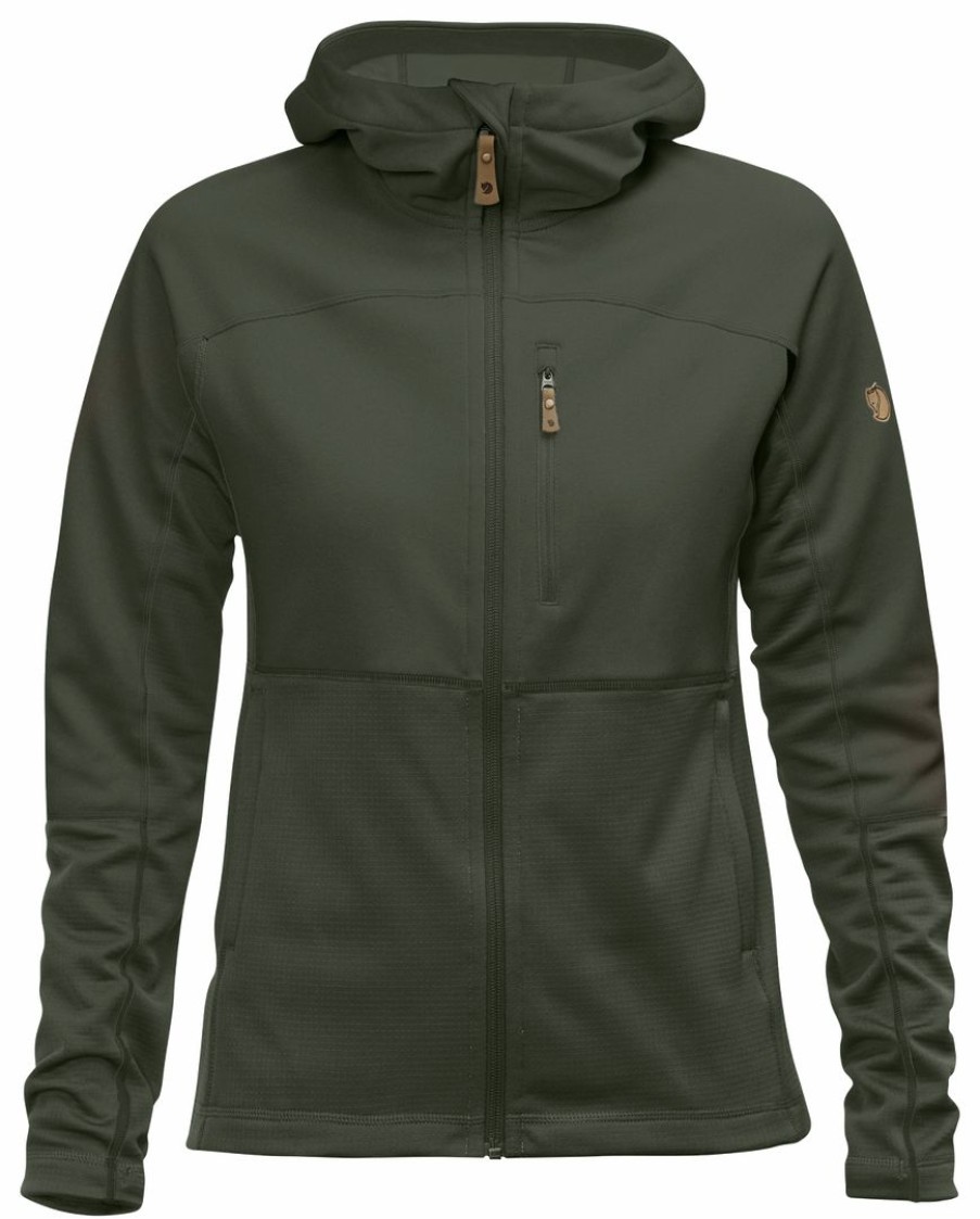 Apparel * | Fjallraven Fjallraven Abisko Trail Fleece- Women'S Home Page Deep Forest