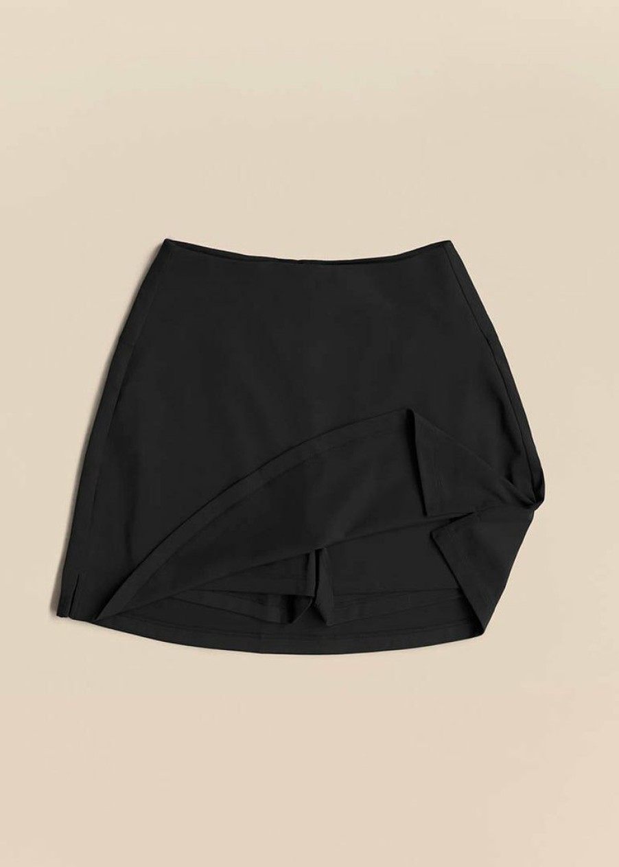 Apparel * | Girlfriend Collective Sport Skort Black