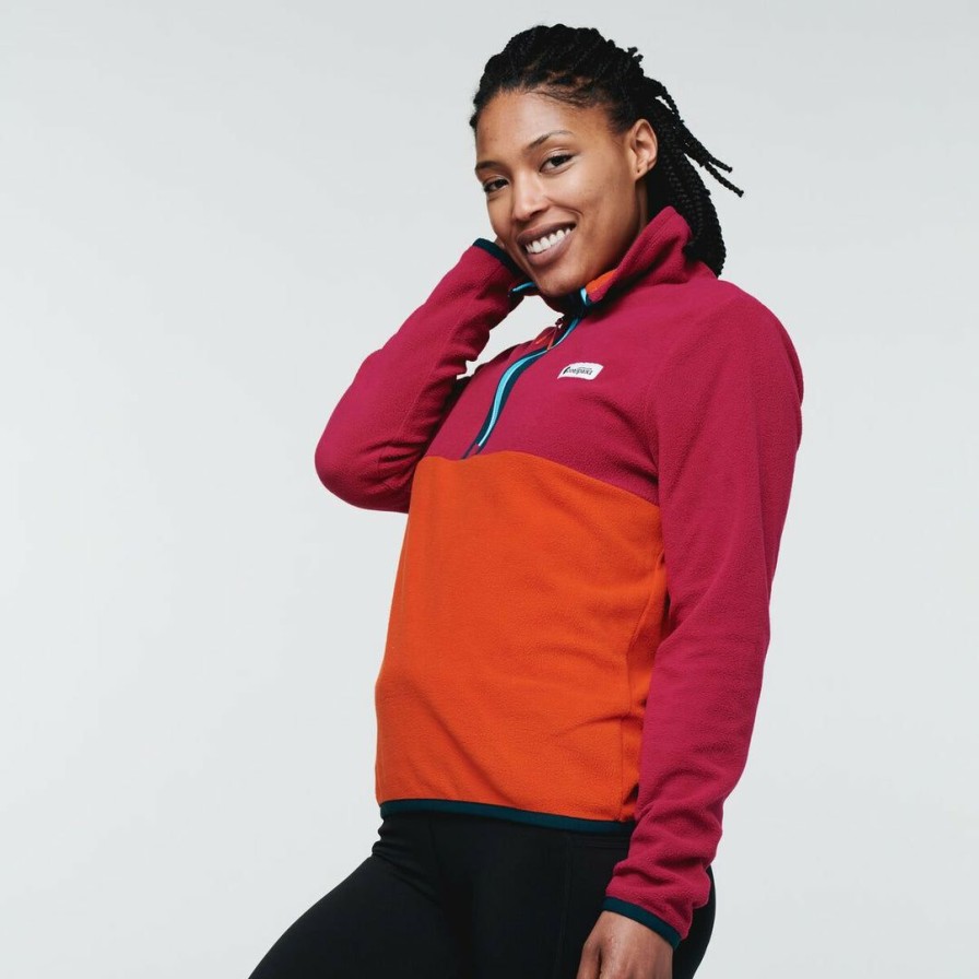 Apparel * | Cotopaxi Amado Fleece Raspberry/Canyon