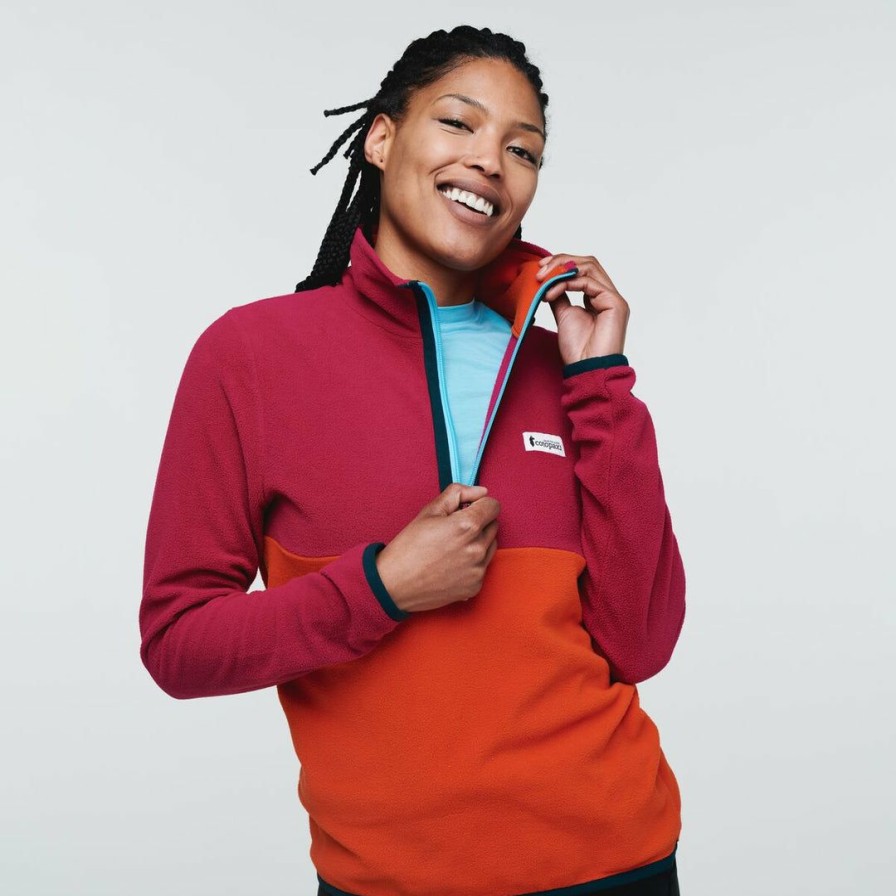 Apparel * | Cotopaxi Amado Fleece Raspberry/Canyon