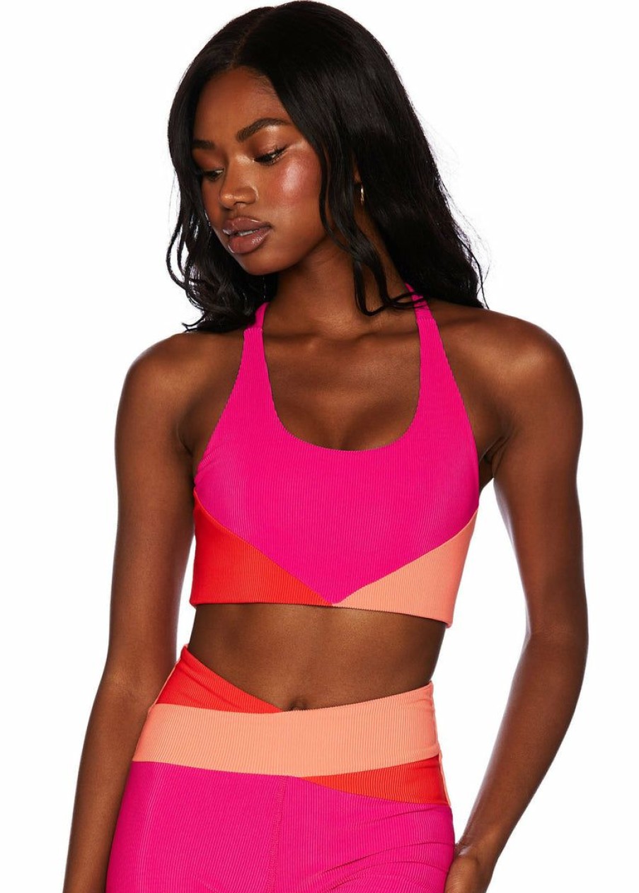 Apparel * | Beach Riot Norah Top Magenta Coral