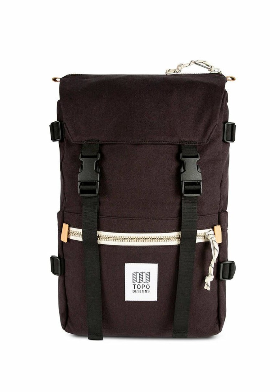 Featured * | Topo Designs Rover Pack Classic Canvas Black Canvas