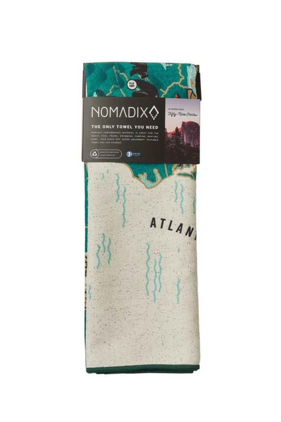 Featured * | Camping Gear Nomadix 59 Parks- Us Map Go-Anywhere Towel