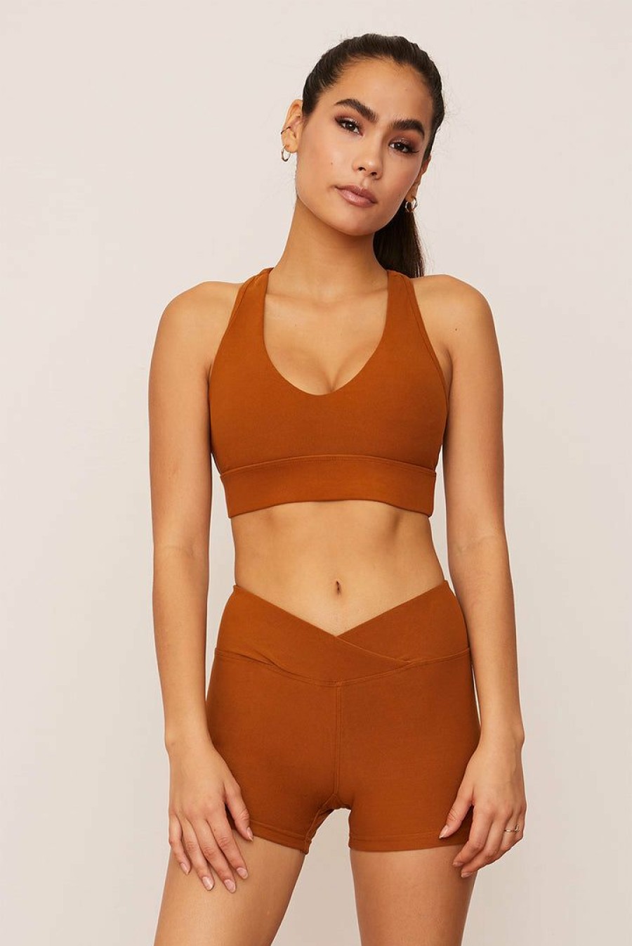 Apparel * | Wolven Racerback Bra Turmeric