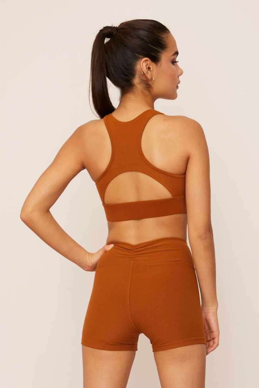 Apparel * | Wolven Racerback Bra Turmeric