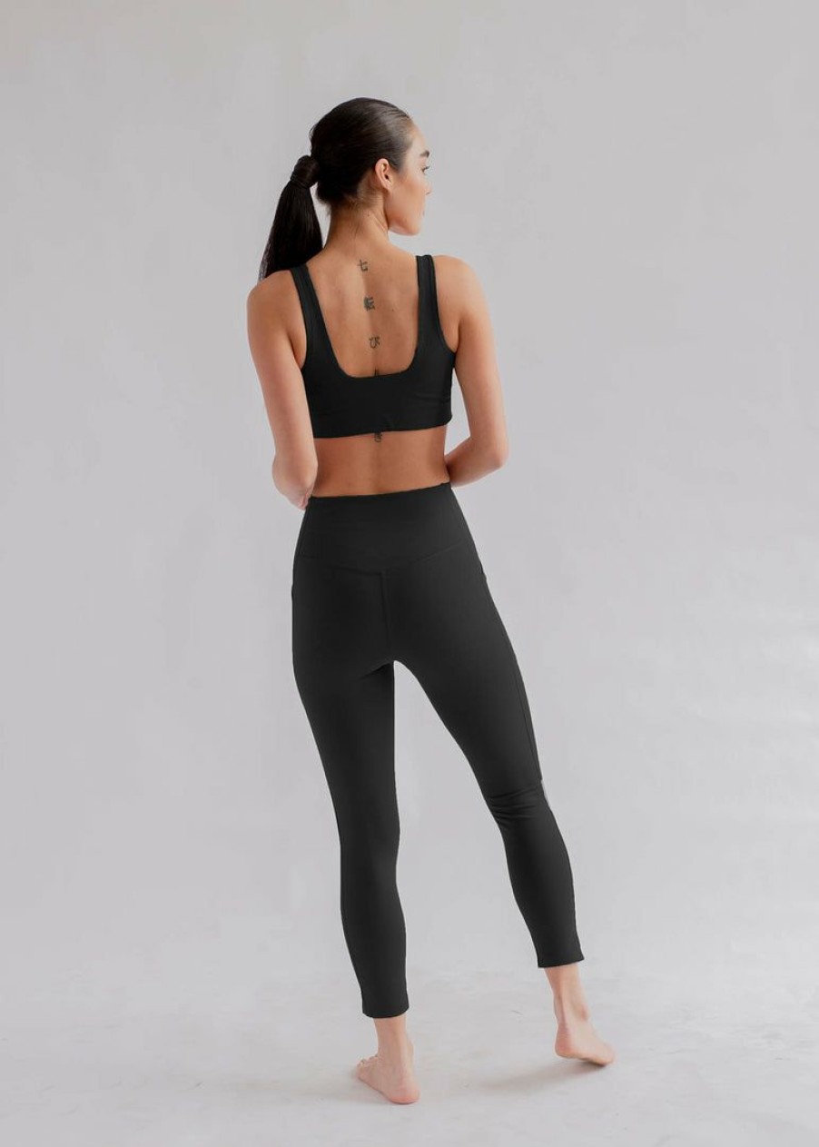 Apparel * | Girlfriend Collective High-Rise Pocket Legging Black